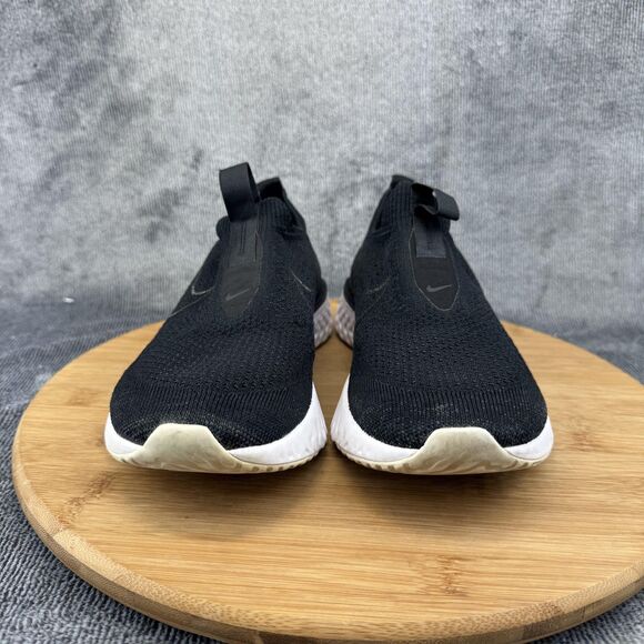 Nike Epic Phantom React Flyknit Shoes Womens 7.5 Black Running BV0415-001 - Picture 2 of 9